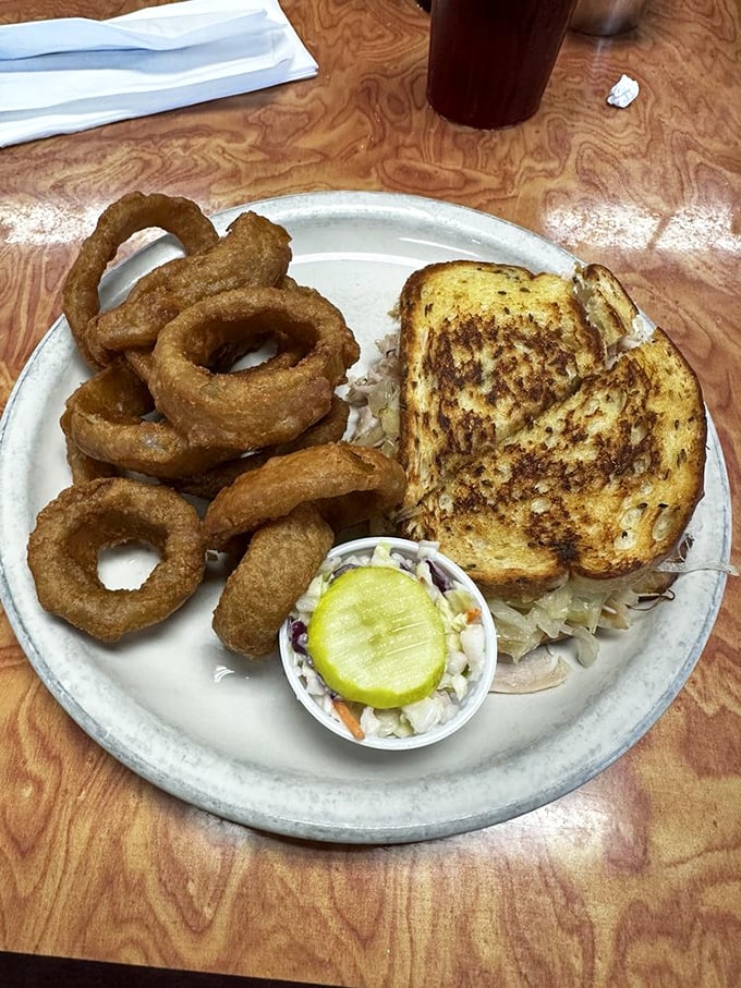 Behold, the Sandwich of Champions! This turkey Reuben could make a New Yorker weep with joy and a Floridian forget about beach season.