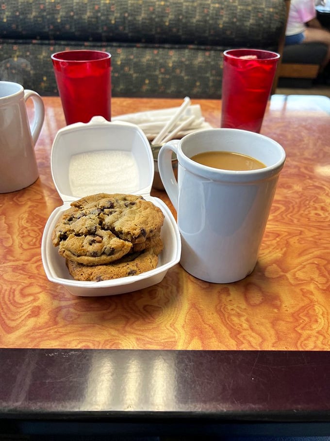 Coffee and cookies: the ultimate power couple. One jolts you awake, the other comforts your soul. It's like therapy, but tastier.