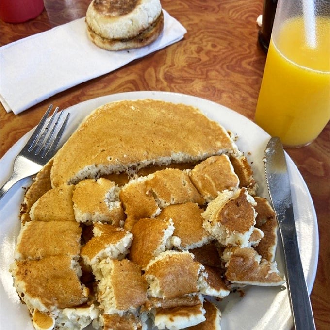 Pancakes so fluffy, they could double as pillows. Warning: May induce extreme happiness and the urge to cancel all afternoon plans.