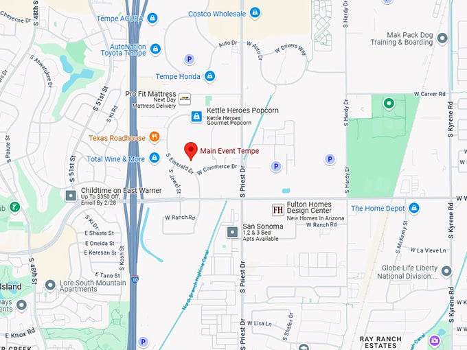 16. main event tempe map