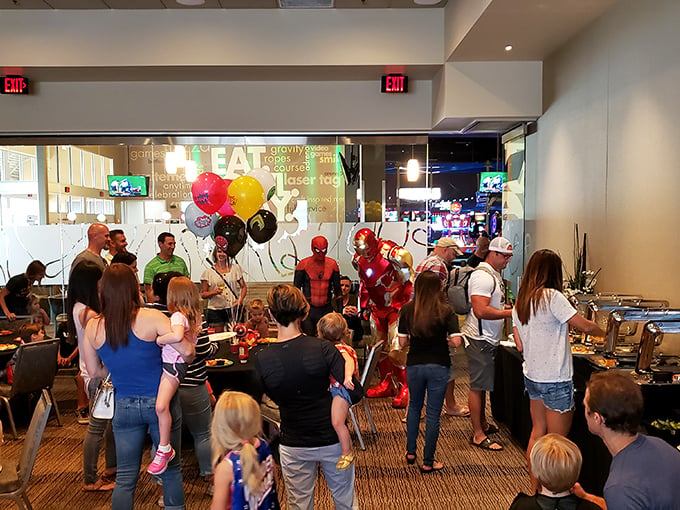 Is it a birthday party or a superhero convention? At Main Event, every day feels like a celebration of epic proportions.