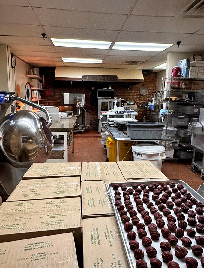 Where the magic happens: This kitchen is to chocolate lovers what Graceland is to Elvis fans – a place of pilgrimage and pure, sweet inspiration.