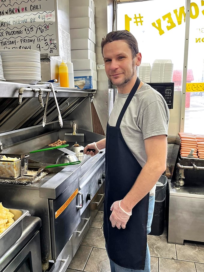 The unsung hero of Virginia Coney Island. Serving up smiles and coneys with equal enthusiasm – now that's a superpower!