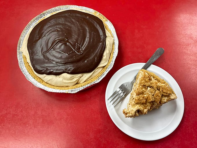 Dessert heaven on a plate! This Buckeye cheesecake pie is where Ohio and Michigan flavors unite in sweet harmony.