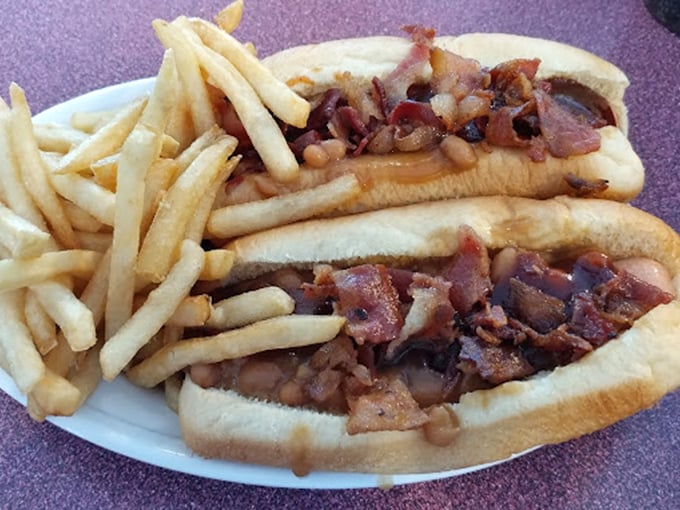 Bacon makes everything better! These dogs are dressed to impress, with crispy bacon adding a smoky crunch to every heavenly bite.