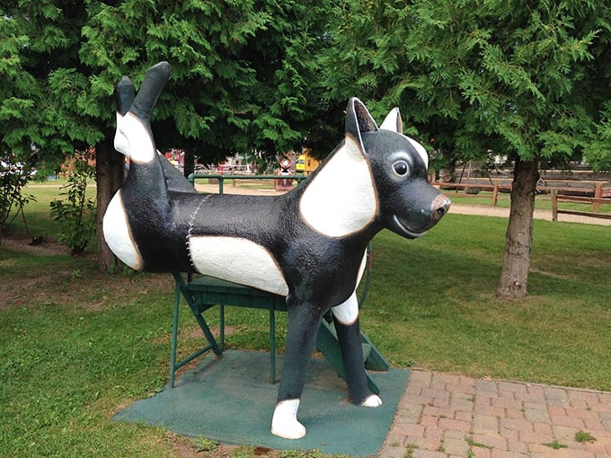 This whimsical cow statue is udder-ly adorable! It's the perfect spot for a moo-ving photo op that'll make your Instagram followers cream with envy.