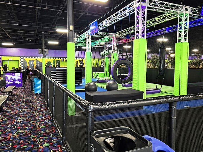 American Ninja Warrior, eat your heart out! This obstacle course is where future Olympic gymnasts are born (or at least where they have a blast trying).