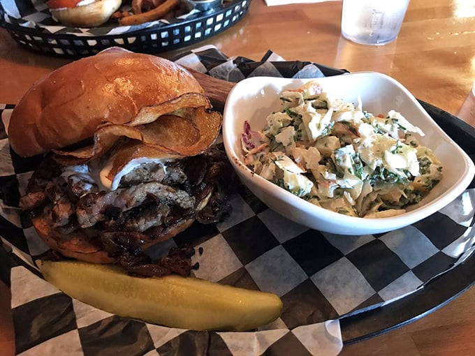 Holy cow, that's a sandwich! Busters' steak creation is the Schwarzenegger of sandwiches – beefy, imposing, and guaranteed to terminate your hunger.