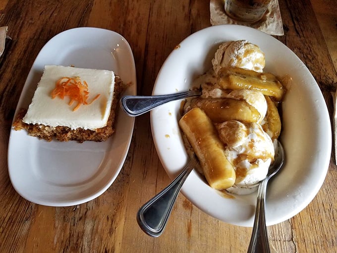 Sweet endings at Milton's: Where dessert isn't just a course, it's a grand finale. That banana pudding looks like it could bring world peace.