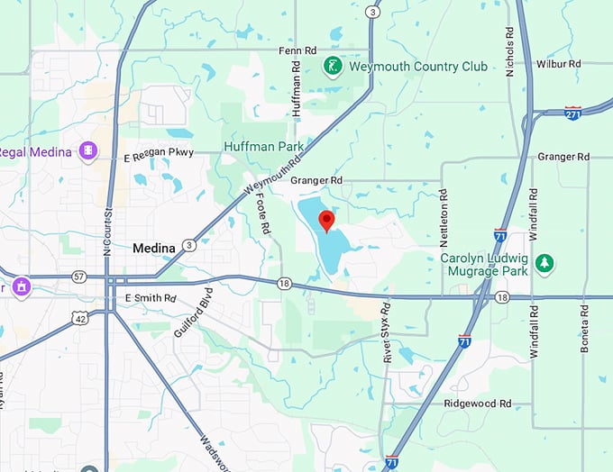 16. lake medina map