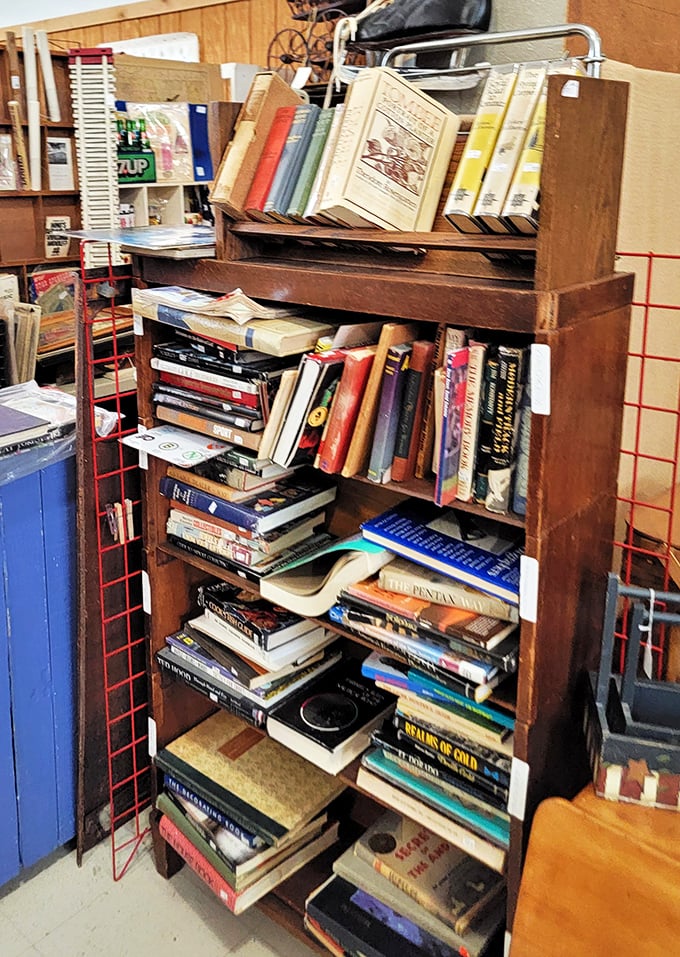 A literary time capsule awaits! This bookshelf is like a Netflix queue for the pre-streaming era. Binge on nostalgia, one page at a time.