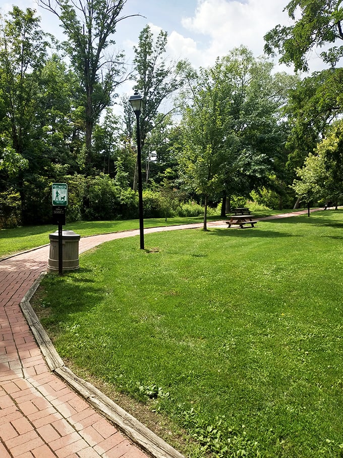 A slice of serenity: This park is like nature's living room, complete with brick pathways and lush greenery. It's the perfect spot to channel your inner Thoreau or simply enjoy a good book.