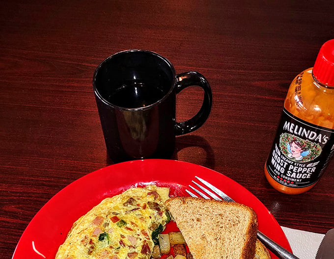 Rise and shine with a breakfast that packs more punch than your morning coffee. This plate is proof that the early bird doesn't just get the worm – it gets the whole feast!