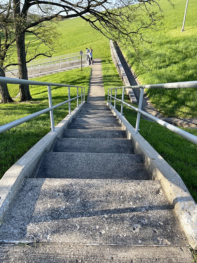 Stairway to heaven? Not quite, but these steps lead to some heavenly views. Just think of it as nature's StairMaster with a better payoff!