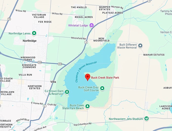 16. buck creek state park map