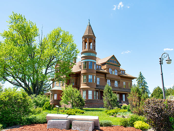 Lumber baron's flex turned children's home. It's like Annie, if Miss Hannigan's orphanage was actually a castle!