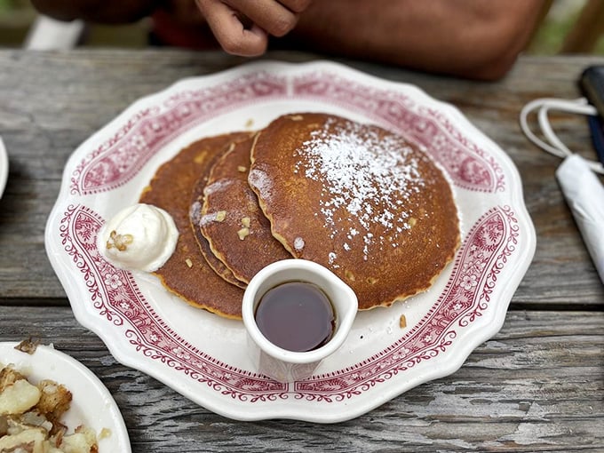 Pancake perfection alert! These fluffy discs of joy are so good, they might make you forget about bacon. Almost.