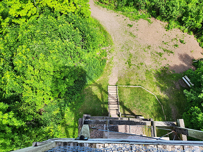 Talk about a room with a view! From up here, you can practically see your house... if you squint really hard.