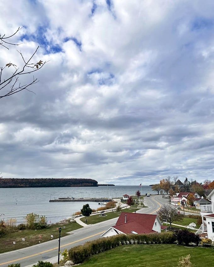 Ephraim's skyline: where church steeples compete with treetops. This postcard-perfect view is what happens when Mother Nature and charming architecture decide to collaborate.