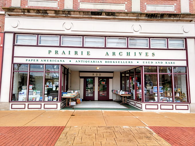 Step into a time capsule of words! This storefront is where history and literature have a coffee date. Photo credit: Jimmy S