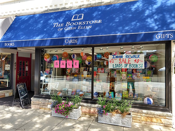 Balloons and books - a celebration of words! This storefront is throwing a party and every reader's invited. Photo credit: Peter Staack