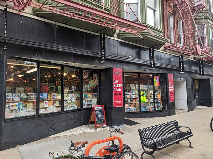 Where reading meets street art! This bookstore's facade is as captivating as the stories within. Photo credit: Vincent Joseph