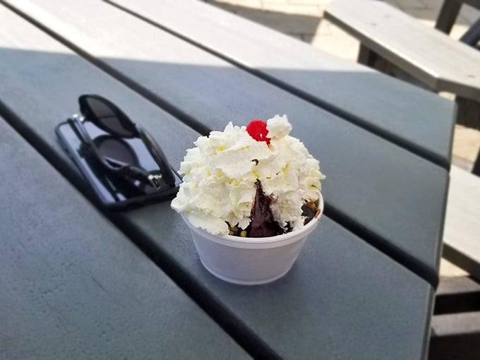 Sundae, sundae, so good to me! This towering treat is what happens when ice cream decides to dress up for a night out.