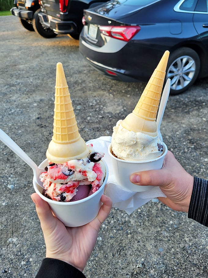 Cone-gratulations, you've made an excellent choice! These waffle cones are the unsung heroes of the ice cream world.