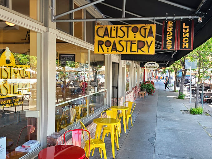 The Calistoga Roastery: where the coffee is as robust as the town's history and twice as invigorating.