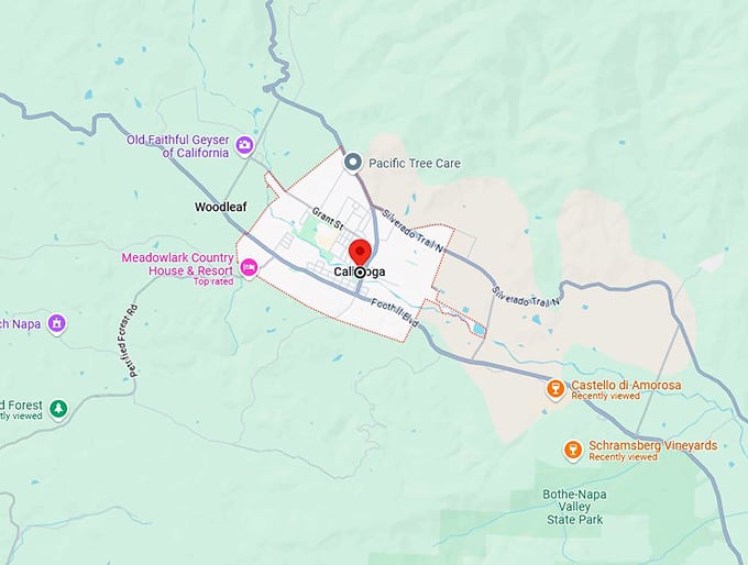 16. calistoga map