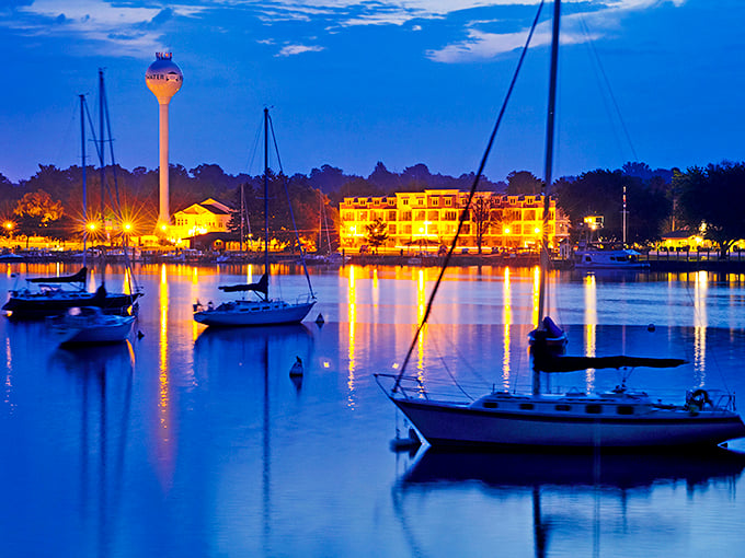 Pentwater's marina: A postcard-perfect scene where time slows down and boat envy speeds up. Nautical dreams come true here. 