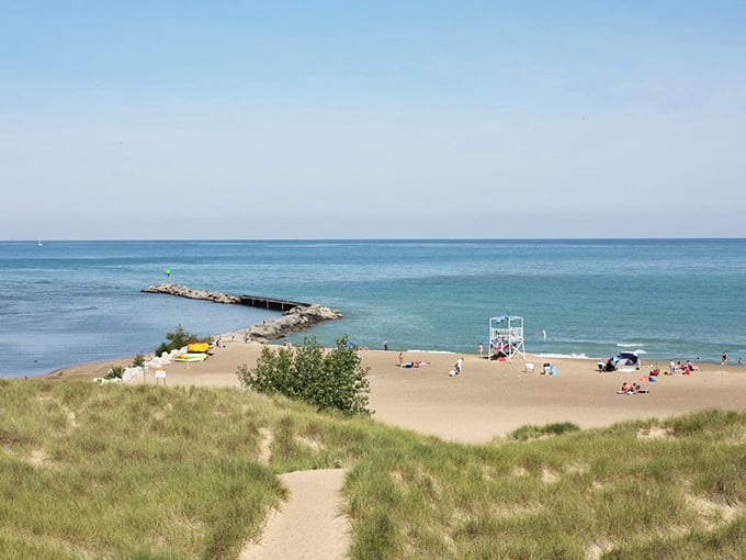 New Buffalo Marina: Where boats nap peacefully and dreams of sailing adventures are born. Lake Michigan's nautical nursery. 