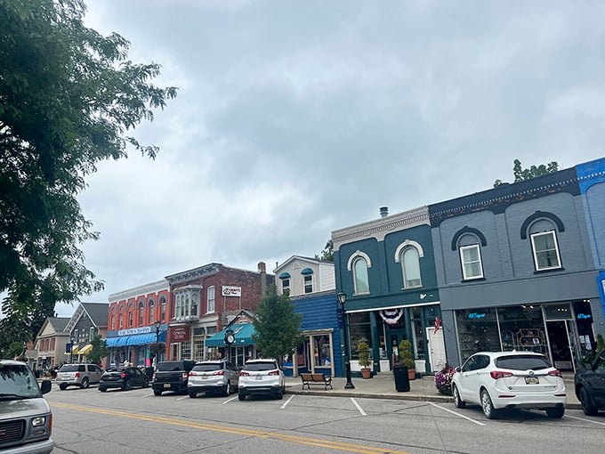 Lexington's Main Street: Where every storefront tells a story and every awning offers a warm Midwest welcome. Small-town charm, supersized. 