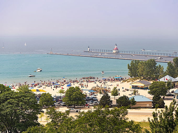 St. Joseph's lighthouse: Standing proud like a maritime exclamation point, it's Lake Michigan's way of saying "You are here!" 