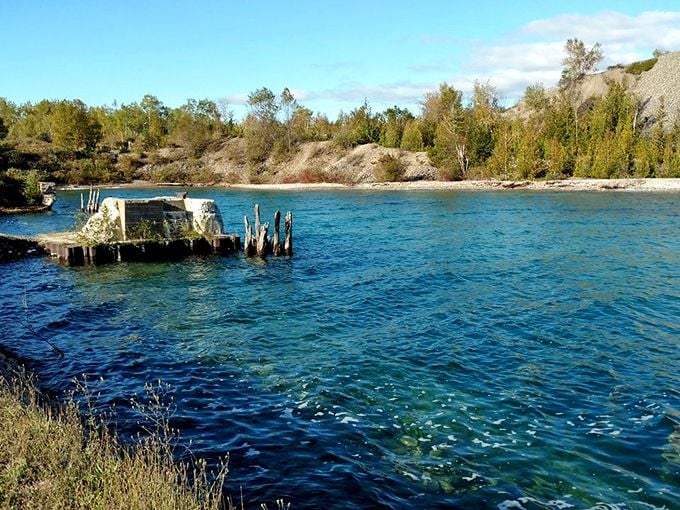 Alpena's waterfront: Where nature flexes its muscles and Lake Huron whispers tales of shipwrecks. A scuba diver's dream, a fish's condo complex. 