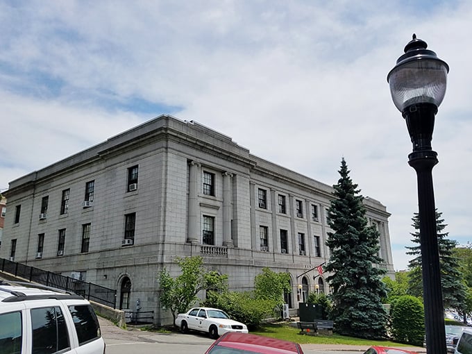 Is it a government building or a stone giant waiting to wake? Either way, prepare for long lines.