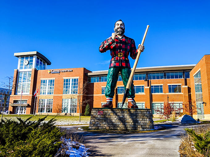 Paul Bunyan: Maine's favorite lumberjack or the world's largest garden gnome? You decide!