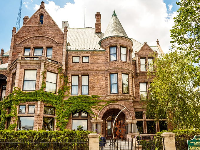 Dinner with a side of history: This Romanesque Revival mansion serves up elegance with a capital 'E'. Don't forget your top hat!