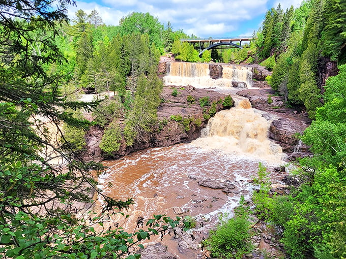 Rock-hopping paradise: Gooseberry Falls' rocky riverbed is like nature's version of a stepping stone challenge from "Ninja Warrior."