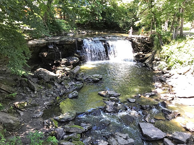 Minneopa's double delight: Two-tiered falls that prove good things really do come in pairs, like shoes, or episodes of your favorite show.