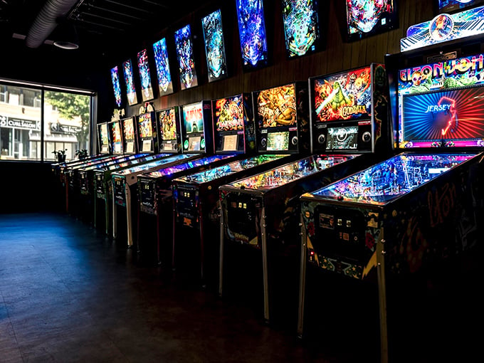 LITT Pinball Bar: Flipper fantasy come to life! It's where silver balls and cocktail shakers create a symphony of fun.