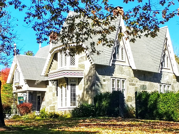 Glimmerstone's Gothic glory: This mansion's pointy perfection has 'Addams Family summer home' written all over it.