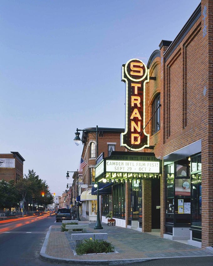 Lights, camera, nostalgia! The Strand's marquee is so dazzling, you'll swear you've stumbled onto a 1920s movie premiere.