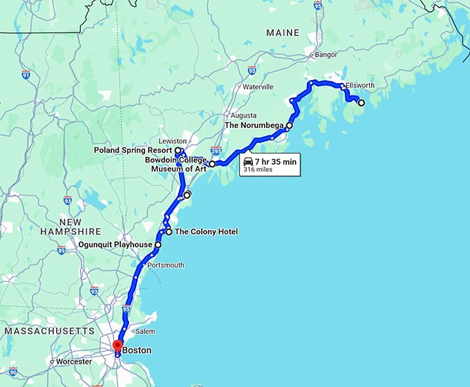 maine dazzling hidden gems map