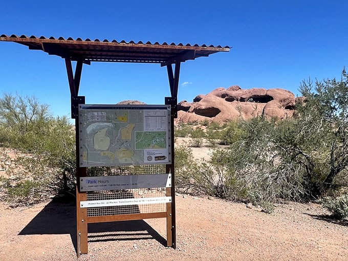 Lost in Papago? No worries! This handy map ensures you won't end up wandering the desert for 40 years. Moses would've loved this.