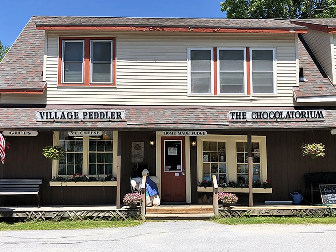 Step into a storybook! This charming Vermont shop looks like it's straight out of a Hallmark movie, promising sweet treasures inside.