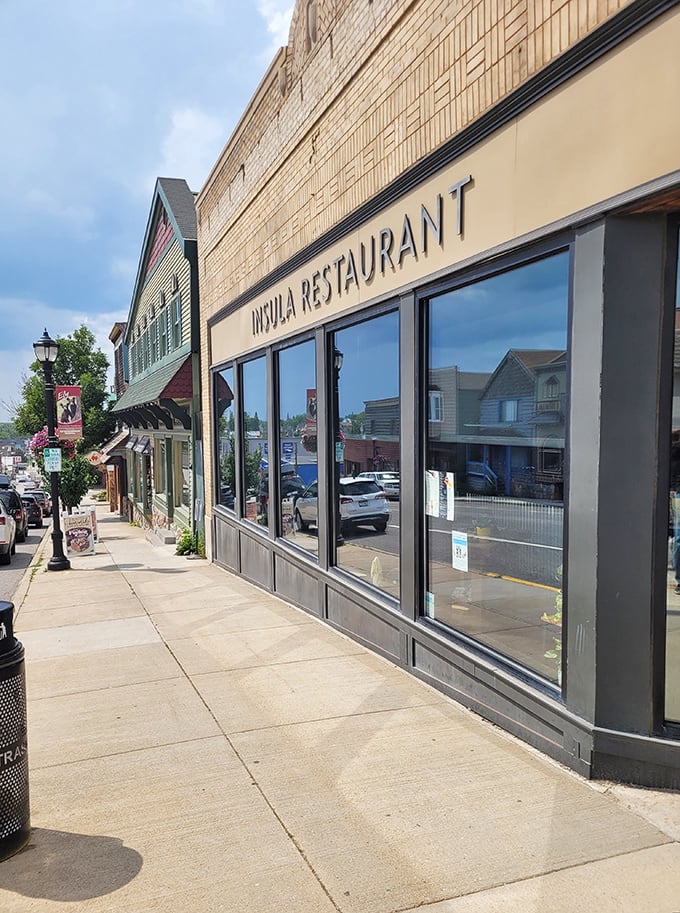 Insula Restaurant: Where small-town charm meets big-city flavor. This unassuming brick facade hides a walleye wonderland that'll make you forget all about fancy tablecloths.