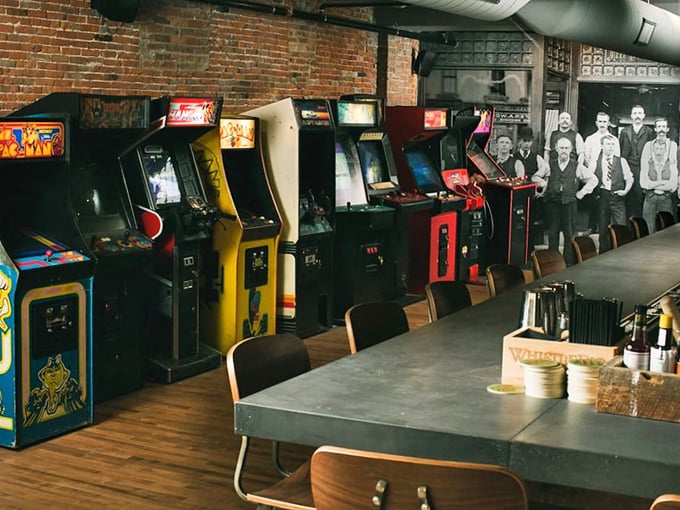 Step into The Archives, where Pac-Man meets craft beer! Nostalgia on tap and pixels in the air – it's adulting done right.