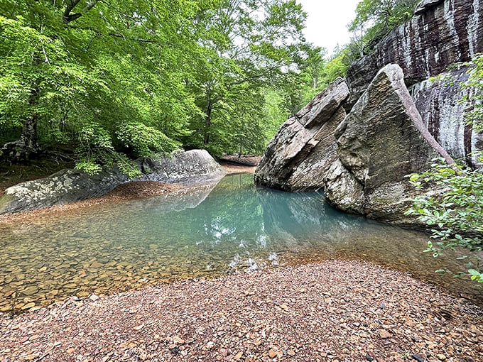 Nature's grand theater awaits! Bell Smith Springs, where cliffs and crystal waters set the stage for an epic Illinois adventure.