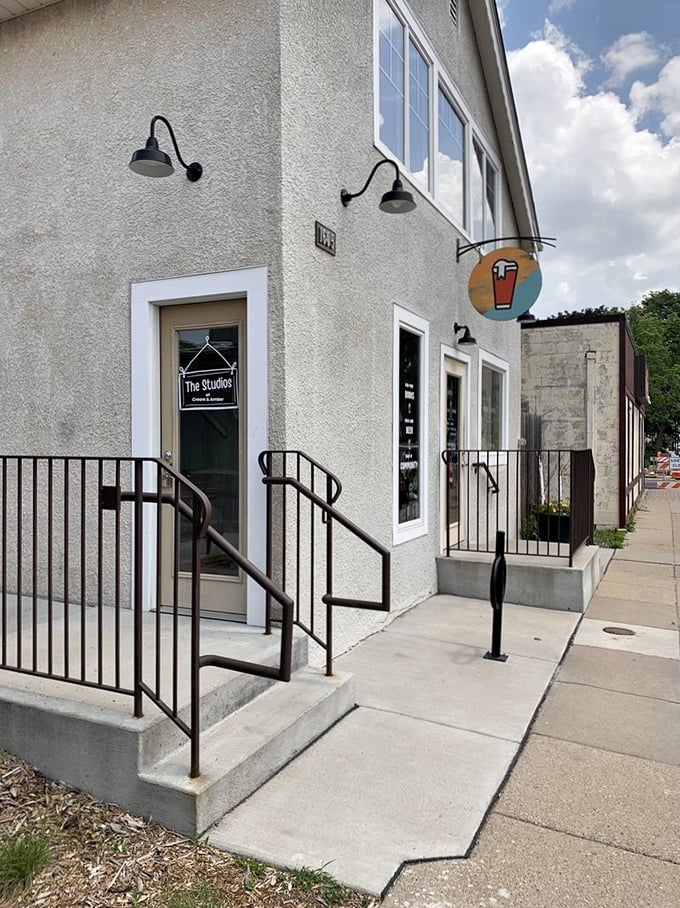 "Books and brews, anyone?" This charming exterior promises a cozy retreat where literature and lattes collide. It's like your favorite library got a caffeine upgrade!